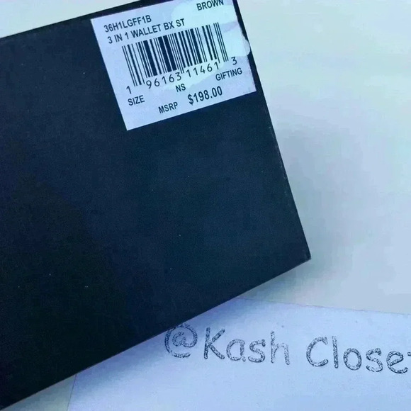 Michael kors Men Wallet Card Case 3 in 1 Gift box set Brown - Picture 7 of 7